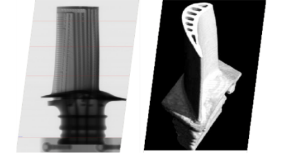 Цифровые изображения объекта контроля: рентгеновское и трехмерное